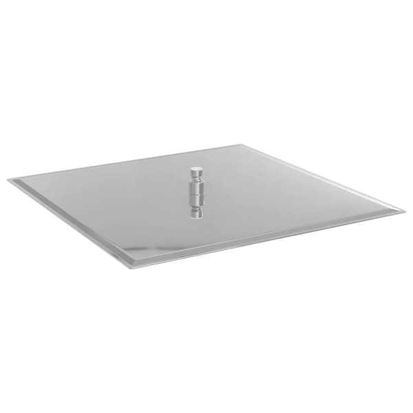 vidaXL regnbrusehoved 50x50 cm firkantet rustfrit stål 304