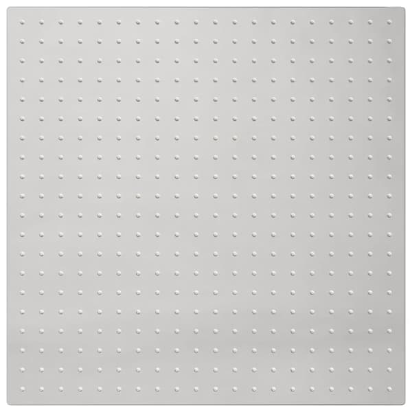 vidaXL regnbrusehoved 50x50 cm firkantet rustfrit stål 304