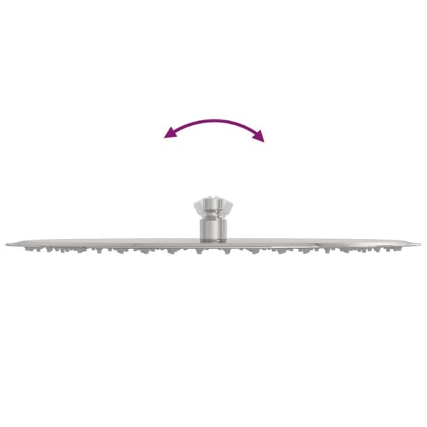 vidaXL Regndusjhode rustfritt stål 304 40 cm rund
