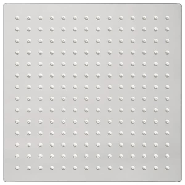 vidaXL Regndusjhode rustfritt stål 304 25x25 cm firkantet