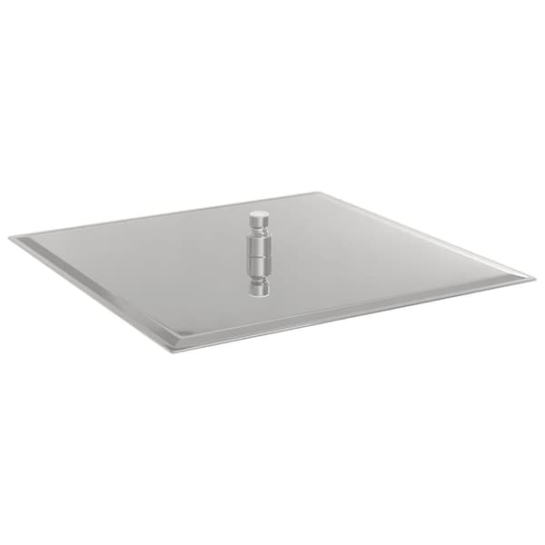 vidaXL regnbrusehoved 40x40 cm firkantet rustfrit stål 304
