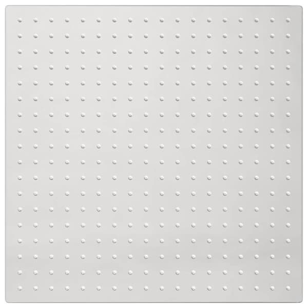 vidaXL regnbrusehoved 40x40 cm firkantet rustfrit stål 304