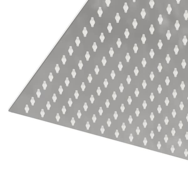 vidaXL regnbrusehoved 40x40 cm firkantet rustfrit stål 304