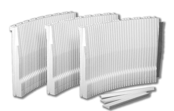 Styrofoam-beklædning til halvcirkelformede hjørnebadekar