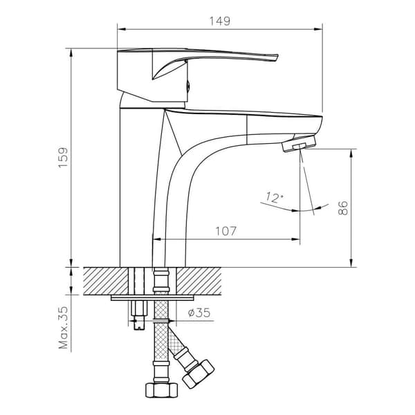 Washbasin faucet DECOROOM DR70011