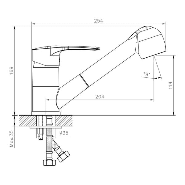 Kitchen Faucet DECOROOM DR70023