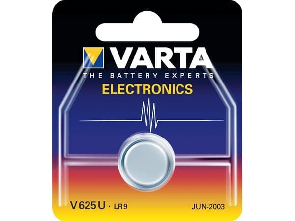 Varta -V625U, Kertakäyttöinen akku, Alkali, 1,5 V, 1 kpl, 200 mAh, Hopea