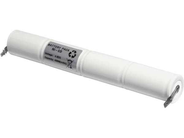 Emmerich 48D4000S Nødlampebatteri U-loddefane 4.8 V 4000 mAh