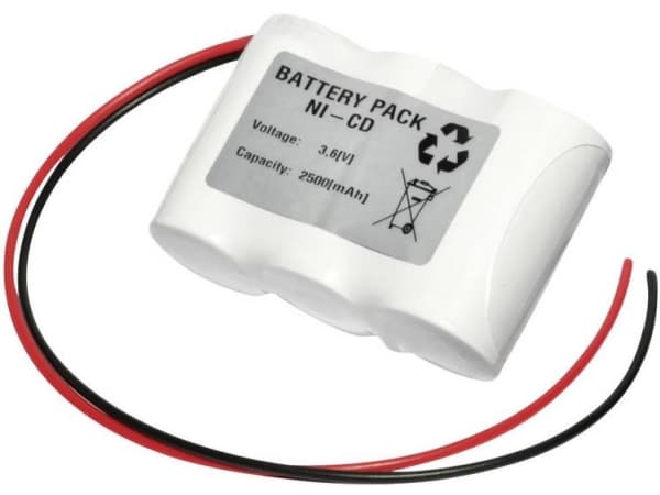 Emmerich 36C2500R Nødlampebatteri Kabel 3.6 V 2500 mAh