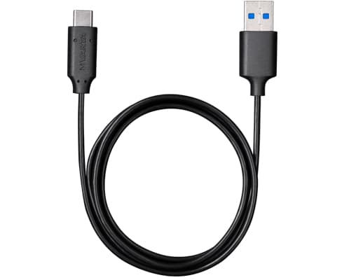 Varta 57944101401, 1 m, USB A, USB C, USB 3.2 Gen 1 (3.1 Gen 1), Hankjønn/hankjønn, Sort
