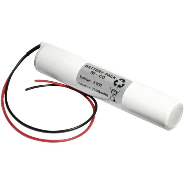Emmerich 36C2500S Nødlampebatteri Kabel 3.6 V 2500 mAh