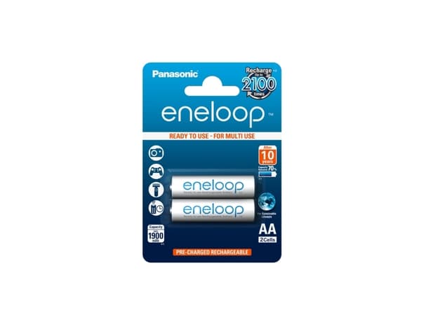 Panasonic eneloop BK-3MCCE - Batteri 2 x AA type - NiMH - (oppladbart) - 1900 mAh