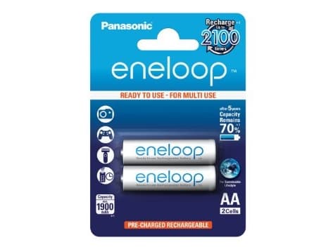 Panasonic eneloop BK-3MCCE - Batteri 2 x AA type - NiMH - (oppladbart) - 1900 mAh