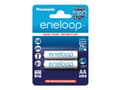 Miniatyrbilde 1 av 5: Panasonic eneloop BK-3MCCE - Batteri 2 x AA type - NiMH - (oppladbart) - 1900 mAh