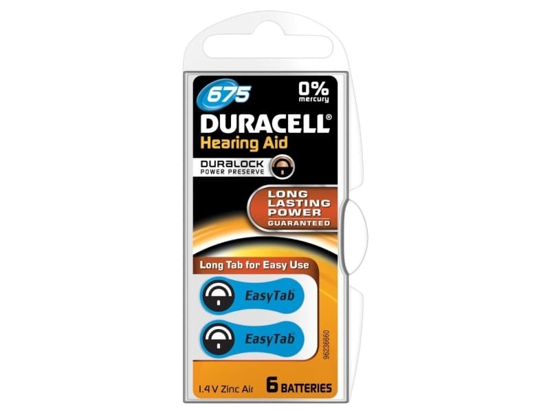 Duracell Hearing Aid 312 Engångsbatteri Zink-luft
