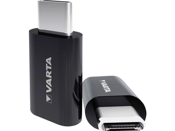 Varta 57945101401, Micro USB, USB Type C, Svart
