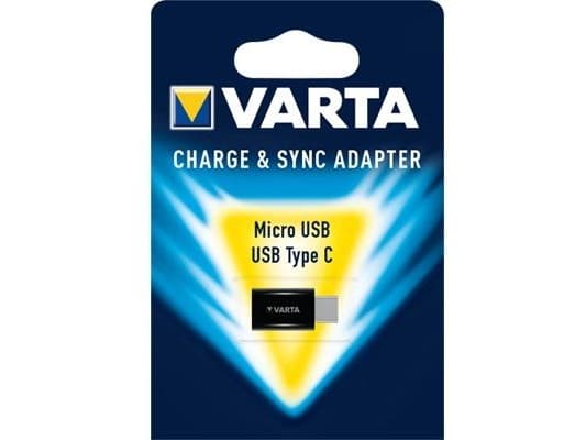 Varta 57945101401, Micro USB, USB Type C, Svart
