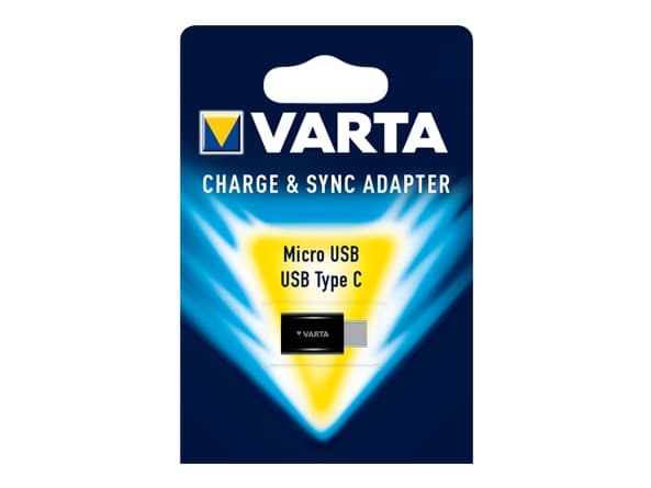 Varta 57945101401, Micro USB, USB Type C, Svart