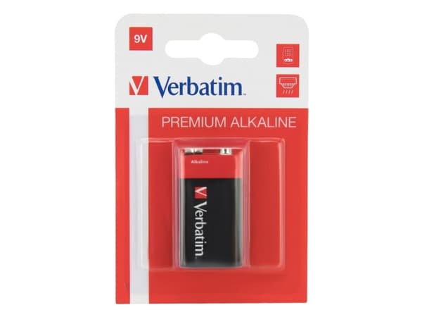 Verbatim - Batteri 9V - Alkalisk