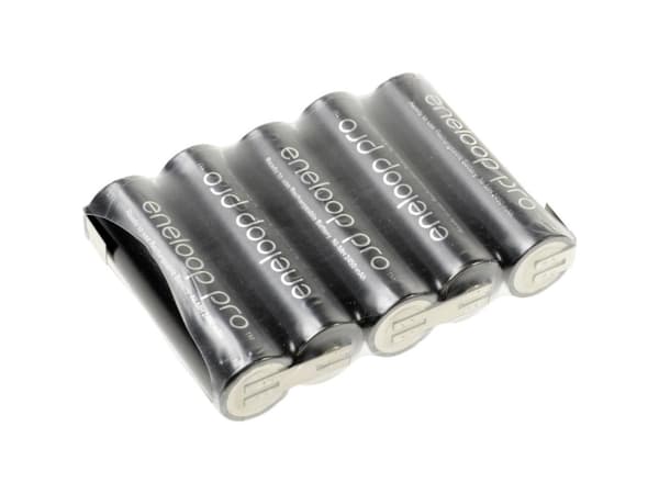 Panasonic eneloop Pro Reihe F1x5 Batteripakke Celletal: 5 Batteristørrelse: R6 (AA) Z-loddefane NiMH 6 V 2450 mAh