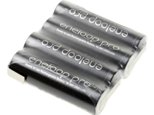 Panasonic eneloop Pro Reihe F1x4 Batteripakke Celletal: 4 Batteristørrelse: R6 (AA) Z-loddefane NiMH 4.8 V 2450 mAh