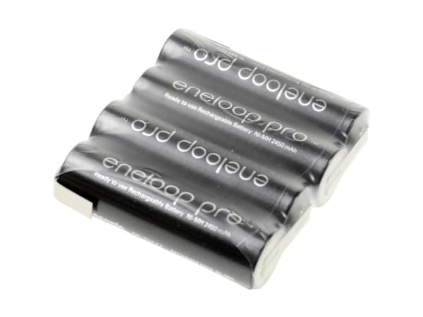 Panasonic eneloop Pro Reihe F1x4 Batteripakke Celletal: 4 Batteristørrelse: R6 (AA) Z-loddefane NiMH 4.8 V 2450 mAh