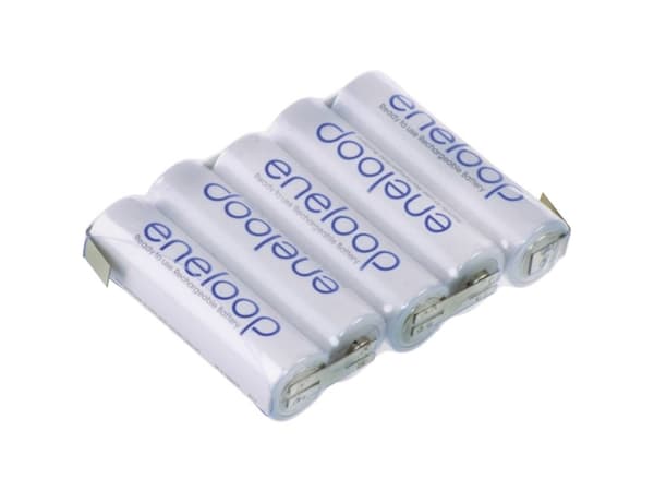 Panasonic eneloop F1x5 Akkupack Batteripack 5x R6 (AA) Z-loddefane NiMH 6 V 1900 mAh