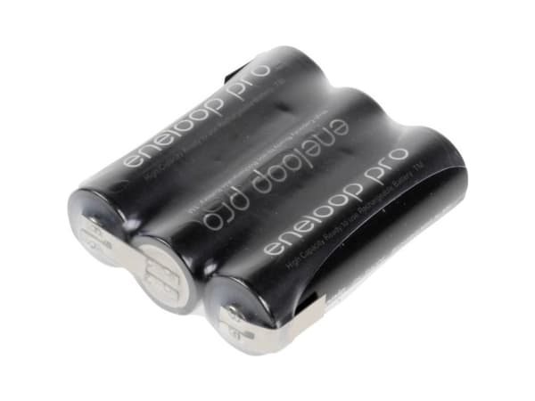 Panasonic eneloop Pro Reihe F1x3 Batteripakke Celletal: 3 Batteristørrelse: R6 (AA) Z-loddefane NiMH 3.6 V 2450 mAh