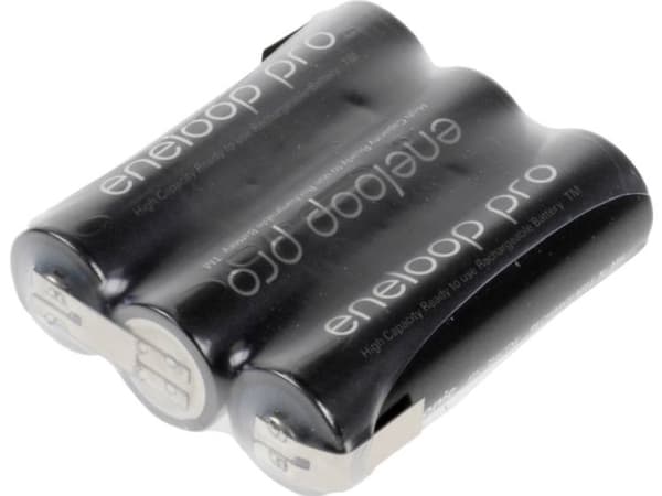 Panasonic eneloop Pro Reihe F1x3 Batteripakke Celletal: 3 Batteristørrelse: R6 (AA) Z-loddefane NiMH 3.6 V 2450 mAh