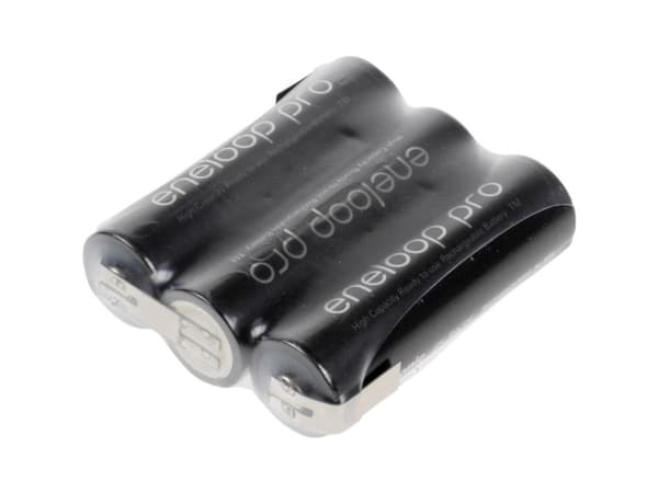 Panasonic eneloop Pro Reihe F1x3 Batteripakke Celletal: 3 Batteristørrelse: R6 (AA) Z-loddefane NiMH 3.6 V 2450 mAh
