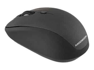 Modecom MC-WM6, Molempikätinen, Optinen, Langaton RF, 1600 DPI, Musta, Harmaa