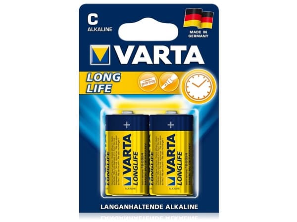 Varta 04114110412 Kertakäyttöinen akku C Alkali