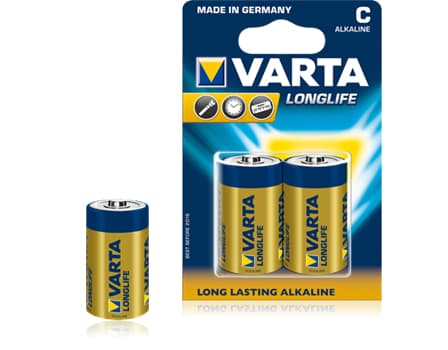 Varta 04114110412 Kertakäyttöinen akku C Alkali