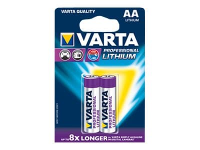 Batteri Varta Lithium PRO 6106 LR 6 AA 2 st/pack - (2 st)
