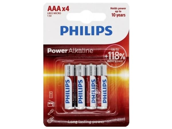 Philips Power Life AAA-paristo - 4 kpl