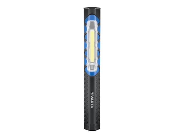Varta 85131000, Käsikokoinen taskulamppu, Musta, Kumi, Painikkeet, 2 m, IPX4 musta