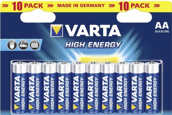Varta High Energy - Batteri 10 x AA-type - Alkalisk