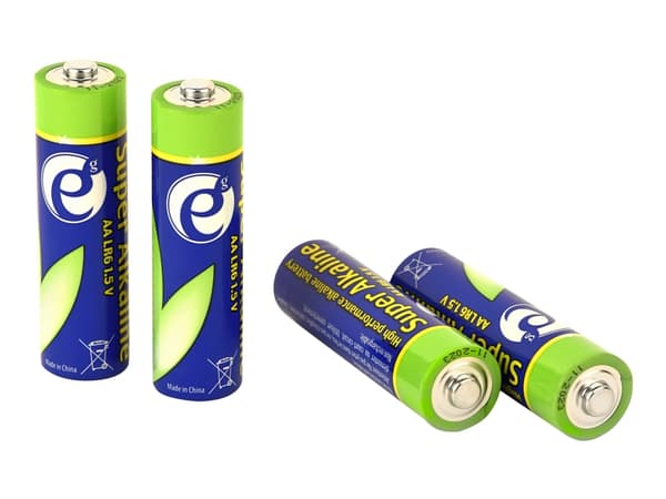 Gembird EG-BA-AA4-01, Kertakäyttöinen akku, AA, Alkali, 1,5 V, 4 kpl