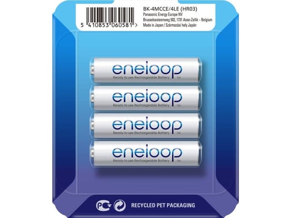 Panasonic eneloop BK-4MCCE - Batteri 4 x AAA - NiMH - (ladbare) - 750 mAh