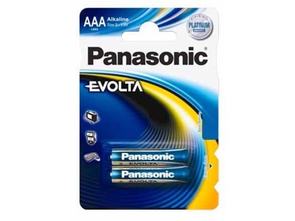 Panasonic Evolta AAA, Single-use battery, Alkalinsk, 1,5 V, 2 stykker, Blå, AAA