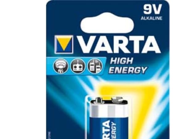 Varta High Energy - Batteri 9V - Alkalisk - 550 mAh