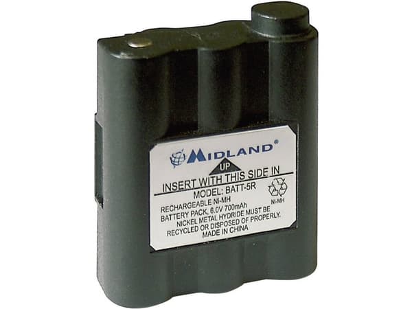 Midland PB-ATL/G7, Batteri, Sort, Midland G7 Midland G9, Nikkelmetallhydrid (NiMH), 800 mAh, 6 V
