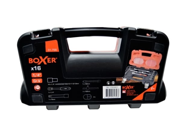 Boxer® topnøglesæt 4-13 mm 1/4'' 16 dele