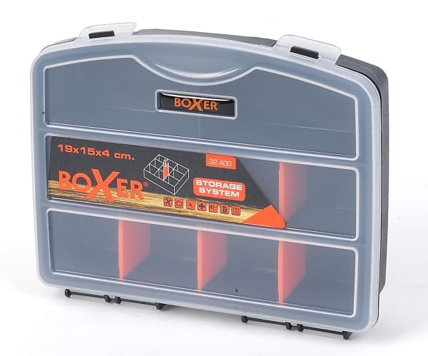 Boxer® sorteringslåda med 8 fack 19 x 15 x 4 cm.