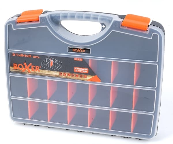 Boxer® sorteringslåda med 21 fack 31 x 24 x 5 cm.