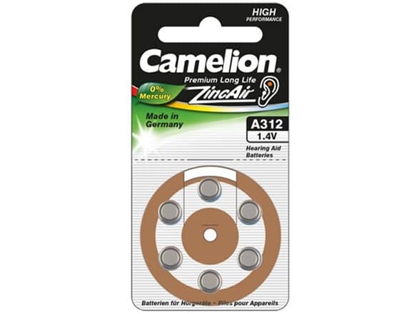 Camelion A312/DA312/ZL312 Zinc air cells 6 pc(s)
