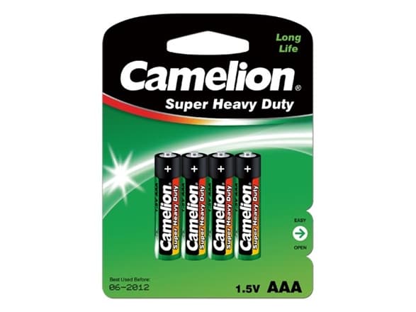 Camelion R03P-BP4G, Kertakäyttöinen akku, AAA, Sinkki, 1,5 V, 4 kpl, 550 mAh