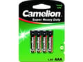 Pikkukuva 5 / 5: Camelion R03P-BP4G, Kertakäyttöinen akku, AAA, Sinkki, 1,5 V, 4 kpl, 550 mAh