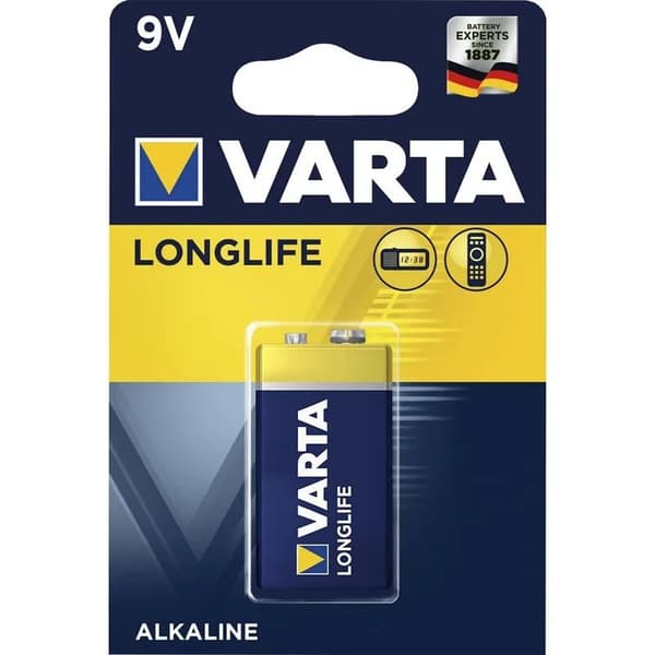 Varta Longlife 04122 - Batteri 9V - Alkalisk