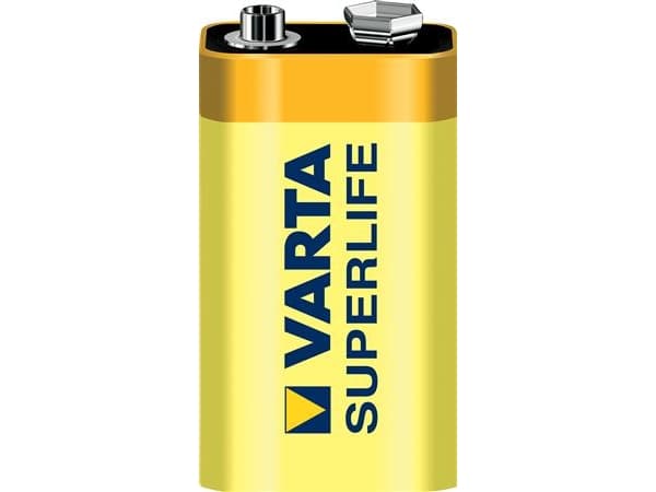 Varta Superlife 2022 - Batteri 6LR61 - Karbonsink